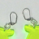 Light Purple Transparent Rat Earrings