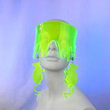 Neon Green Drippy Slime Visor