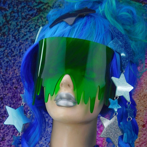 Emerald Green Drippy Slime Visor