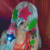 Sky Blue Glitter Star Hair Clip