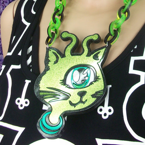 Green Alien Space Cat (1-2 Weeks)