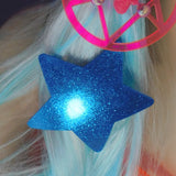 Sky Blue Glitter Star Hair Clip