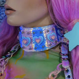 Pastel Pink, Lilac and Blue Heart Neck Wear ::Ready 2 Ship::