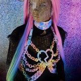 Hologram Glitter Pastel Heart-breaker Top ::2-6 Weeks Ship::
