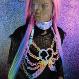 Hologram Glitter Pastel Heart-breaker Top ::2-6 Weeks Ship::