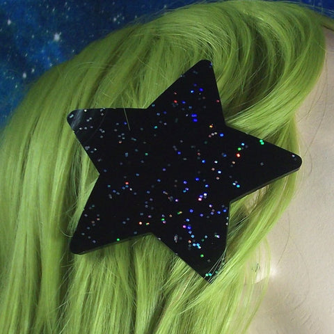 Black Galaxy Star Clip
