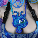Blue Pearl Alien Cat Pendant (1-2 Weeks)