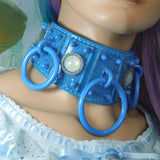 ::Discontinued:: Carousel Neck Wear in Sky Blue Pearl and Hologram Glitter Stars
