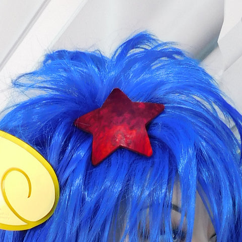 Deep Red Pearl Star Hair Clip