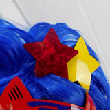 Deep Red Pearl Star Hair Clip