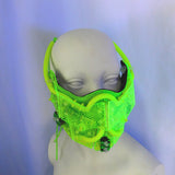 Neon Green and Black  Mask (2-4 Weeks)