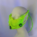 Neon Green and Black  Mask (2-4 Weeks)