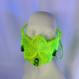 Neon Green and Black  Mask (2-4 Weeks)