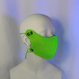 Neon Green and Black Cloth Mask (2-4 Weeks)