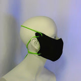 Neon Green and Black  Mask (2-4 Weeks)