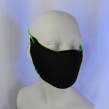 Neon Green and Black  Mask (2-4 Weeks)