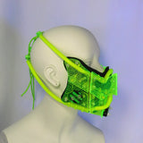 Neon Green and Black  Mask (2-4 Weeks)