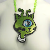 Green and Blue Alien Space Cat (1-2 Weeks)