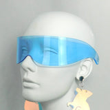 Neon Blue Curve Visor