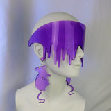 Light Purple Transparent Rat Earrings