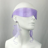 Lilac Glitter Curve Visor