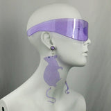 Lilac Glitter Curve Visor