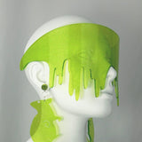 Lime Glitter Drippy Slime Visor