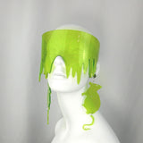 Lime Glitter Drippy Slime Visor