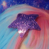 ::SALE:: Discontinued! Mauve Glitter Star Hair Clip
