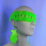 Milky Neon Green Dot Visor