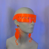 Milky Neon Orange Dot Visor