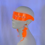 Milky Neon Orange Rat Earrings