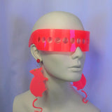 Milky Neon Strawberry Dot Visor