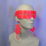 Milky Neon Strawberry Dot Visor