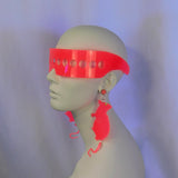 Milky Neon Strawberry Dot Visor