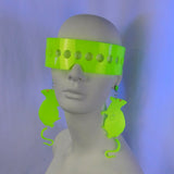 Milky Neon Yellow Rat Earrings