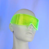 Neon Green Curve Visor