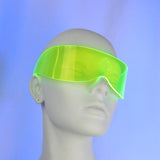 Neon Green Curve Visor