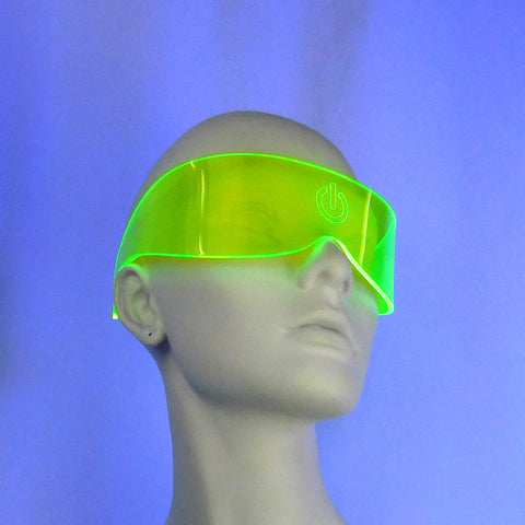 Neon Green Curve Visor