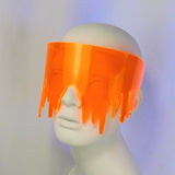 Neon Orange Drippy Slime Visor