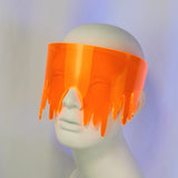 Neon Orange Drippy Slime Visor
