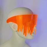 Neon Orange Drippy Slime Visor