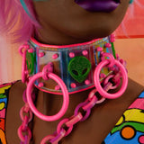::Discontinued:: Motion Color Change Three Ring Alien Neck Wear :: 2-5 weeks ship::