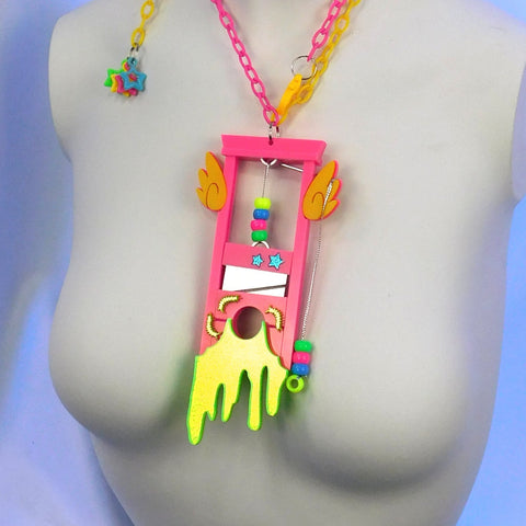 Fluorescent Rose Pink  Motion Chibi Guillotine (1-2 weeks)