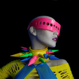 Neon Pink Dot Visor