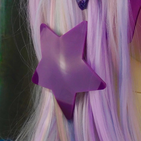 Purple Star Hair Clip