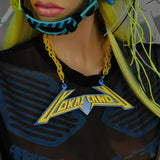 Yellow and Blue Electro Logo Pendant