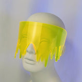 Neon Yellow Drippy Slime Visor