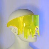 Neon Yellow Drippy Slime Visor