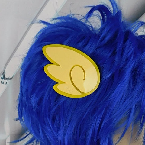 Pastel Yellow and Bright Yellow Chibi Wing Barrettes